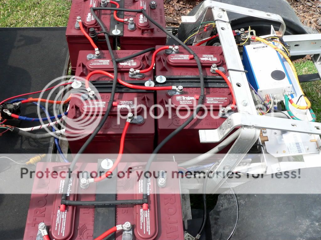 Eight 6V battery placement